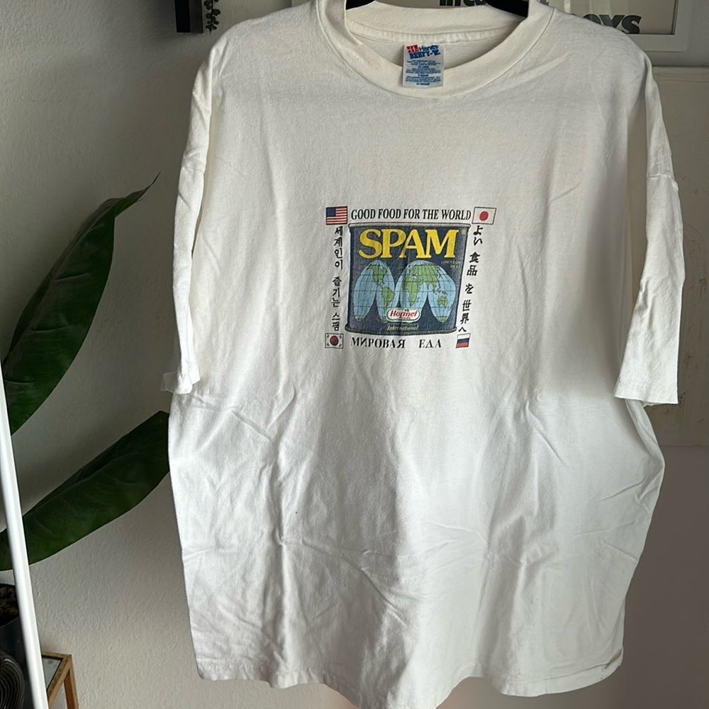 Vintage single stitch SPAM “good food for the world” tshirt
